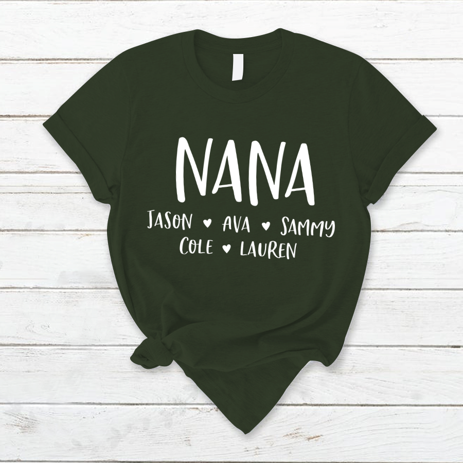 Personalized Nana Shirt, Mother's Day Gifts For Grandma