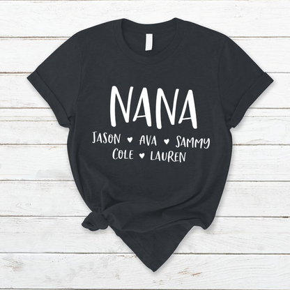 Personalized Nana Shirt, Mother's Day Gifts For Grandma
