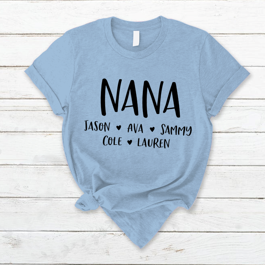 Personalized Nana Shirt, Mother's Day Gifts For Grandma