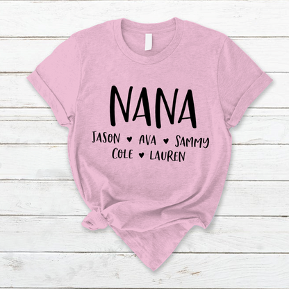 Personalized Nana Shirt, Mother's Day Gifts For Grandma