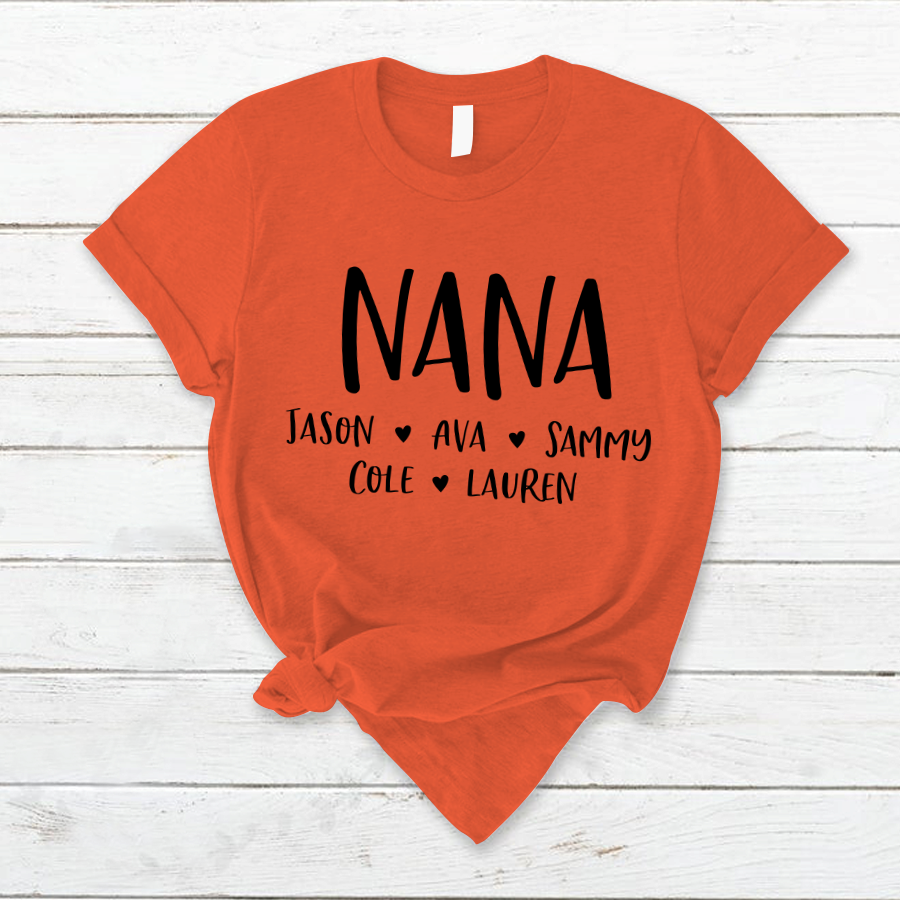 Personalized Nana Shirt, Mother's Day Gifts For Grandma
