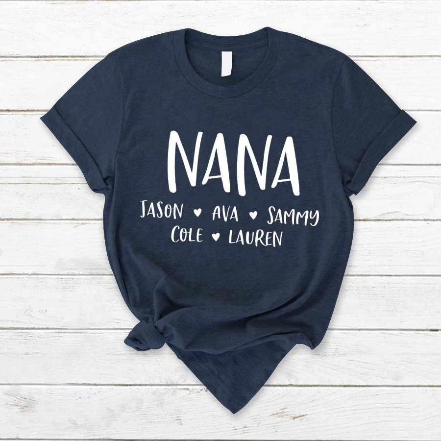 Personalized Nana Shirt, Mother's Day Gifts For Grandma