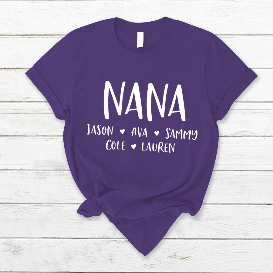 Personalized Nana Shirt, Mother's Day Gifts For Grandma