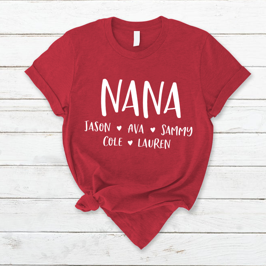 Personalized Nana Shirt, Mother's Day Gifts For Grandma