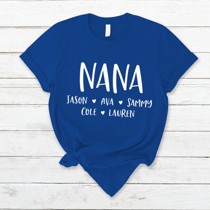 Personalized Nana Shirt, Mother's Day Gifts For Grandma
