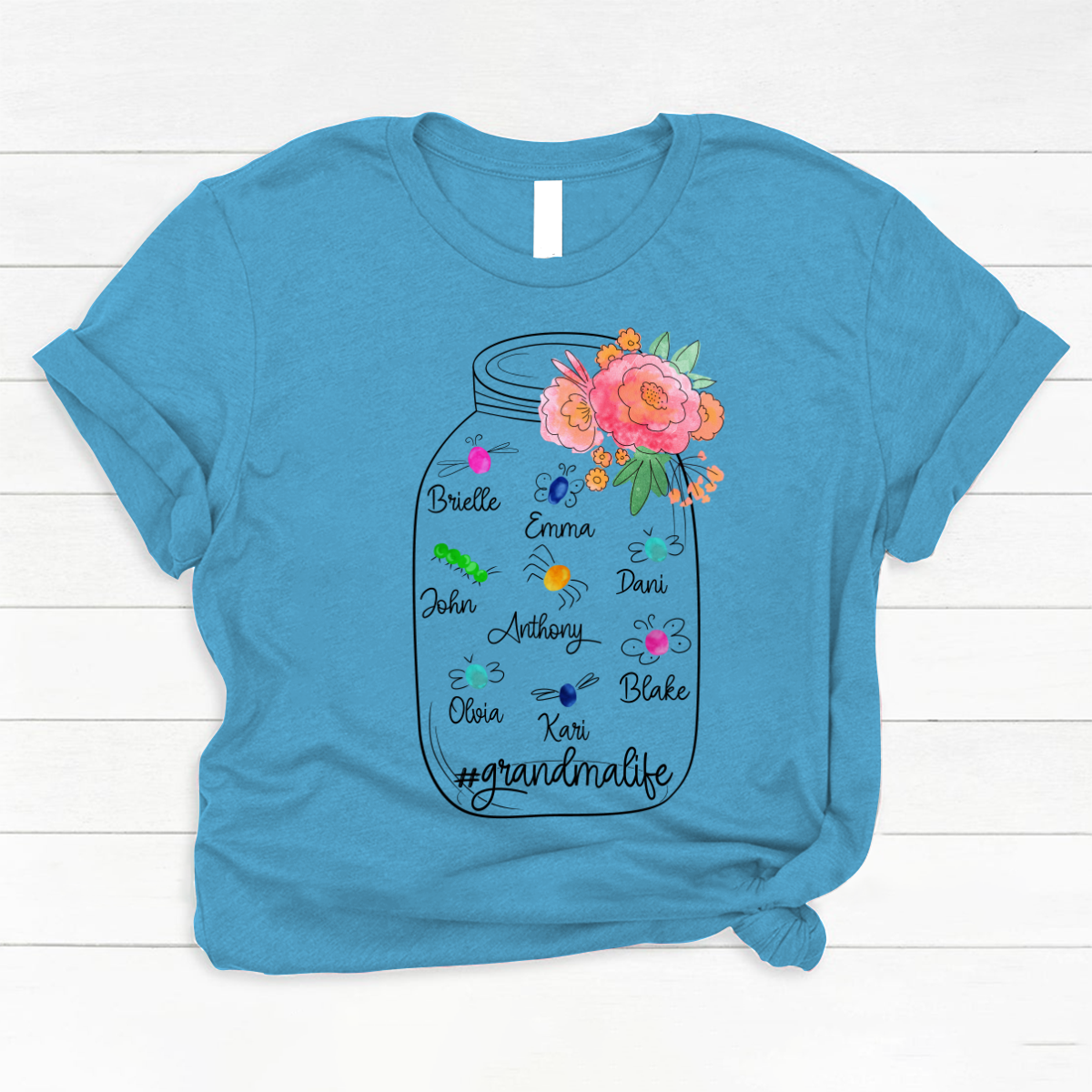 Personalized Bug Grandmlife Custom Names And Grandkids Mother's Day Classic Canvas