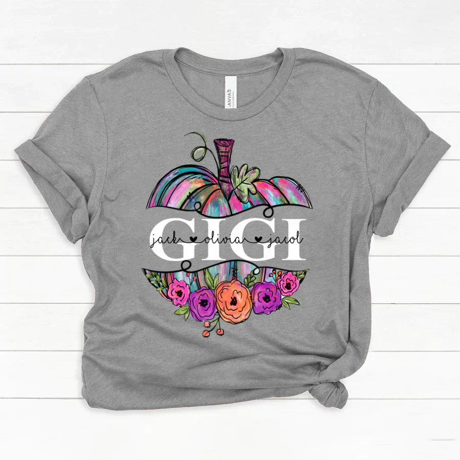 Personalized Gigi Painted Pumpkin 2022 Classic Canvas