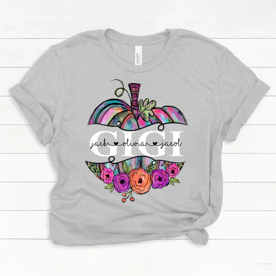 Personalized Gigi Painted Pumpkin 2022 Classic Canvas