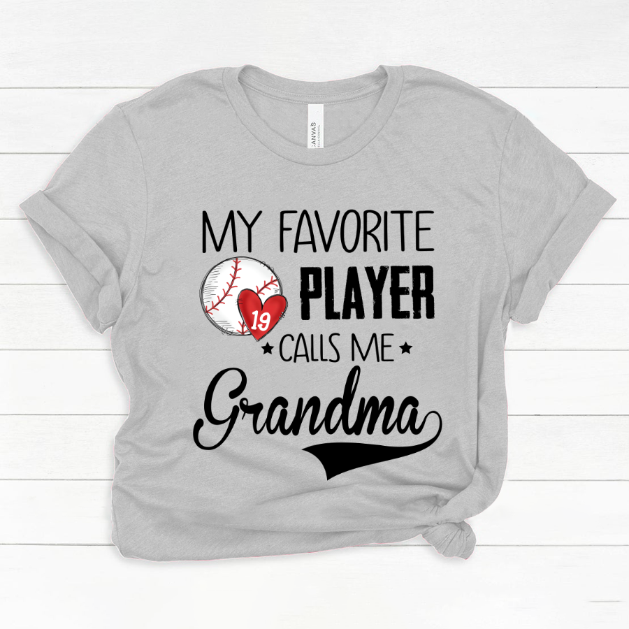 Personalized my favorite player call me grandma Classic Canvas