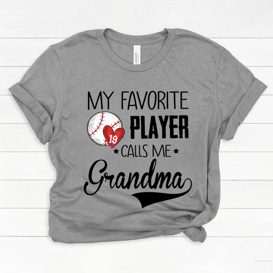 Personalized my favorite player call me grandma Classic Canvas