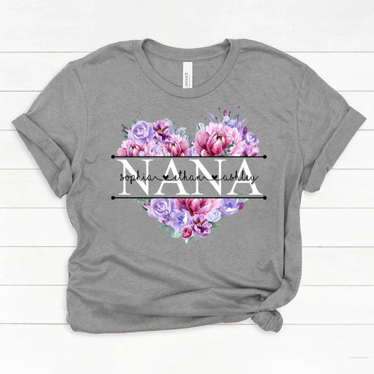 Pink Purple Flower Mimi And Grandkids CTH01 Classic Canvas
