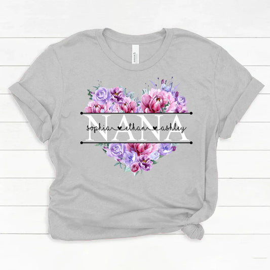 Pink Purple Flower Mimi And Grandkids CTH01 Classic Canvas