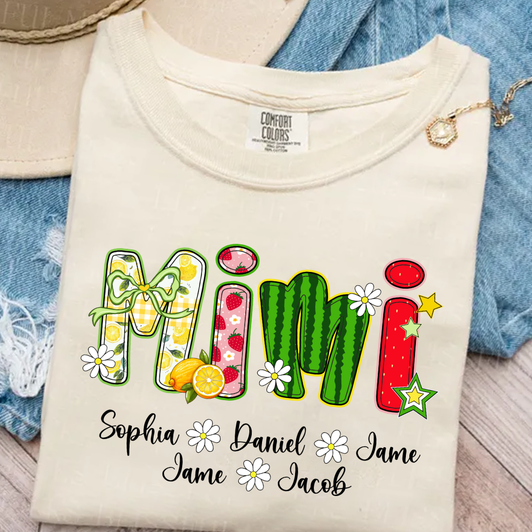Summer Fruit Design Personalized Gift Mimi with Grandkids