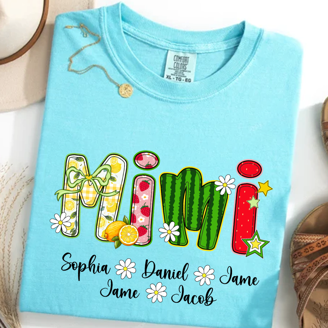 Summer Fruit Design Personalized Gift Mimi with Grandkids