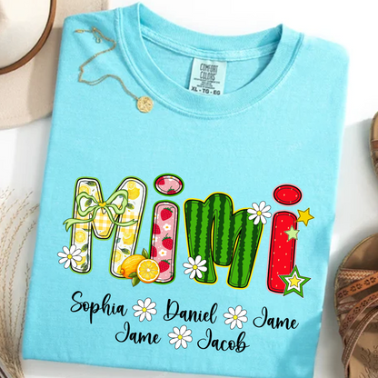 Summer Fruit Design Personalized Gift Mimi with Grandkids