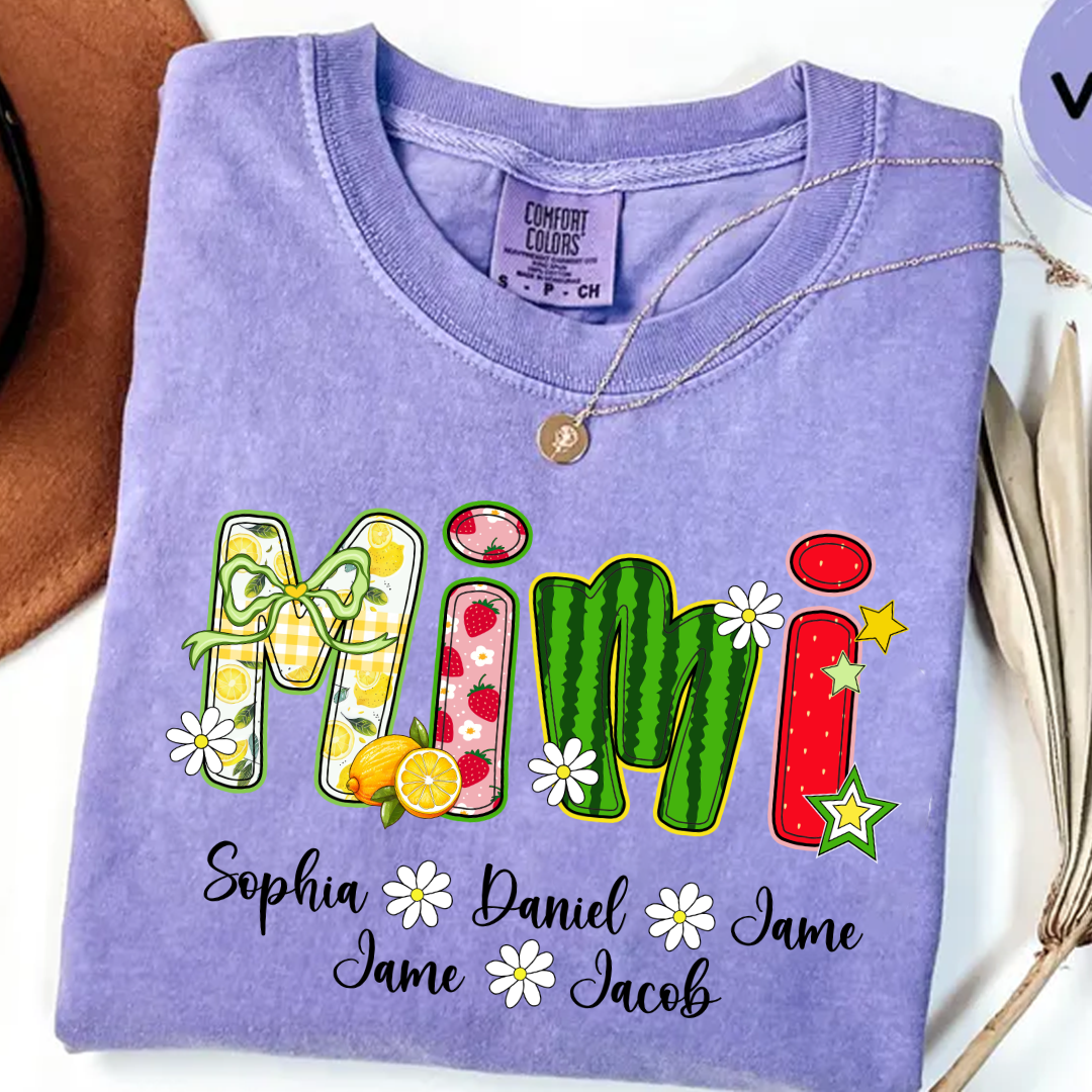 Summer Fruit Design Personalized Gift Mimi with Grandkids