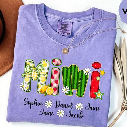 Summer Fruit Design Personalized Gift Mimi with Grandkids
