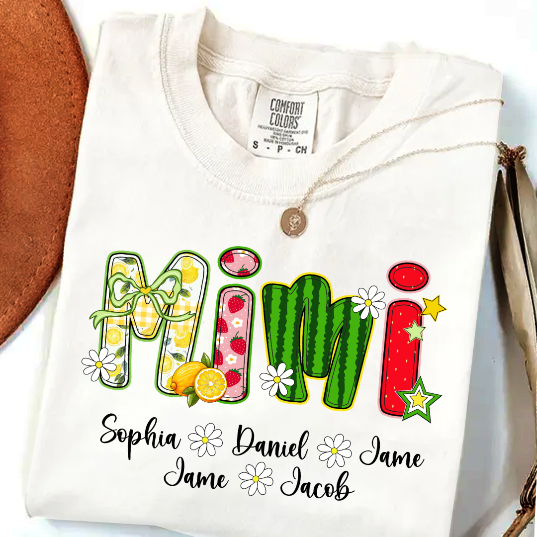 Summer Fruit Design Personalized Gift Mimi with Grandkids