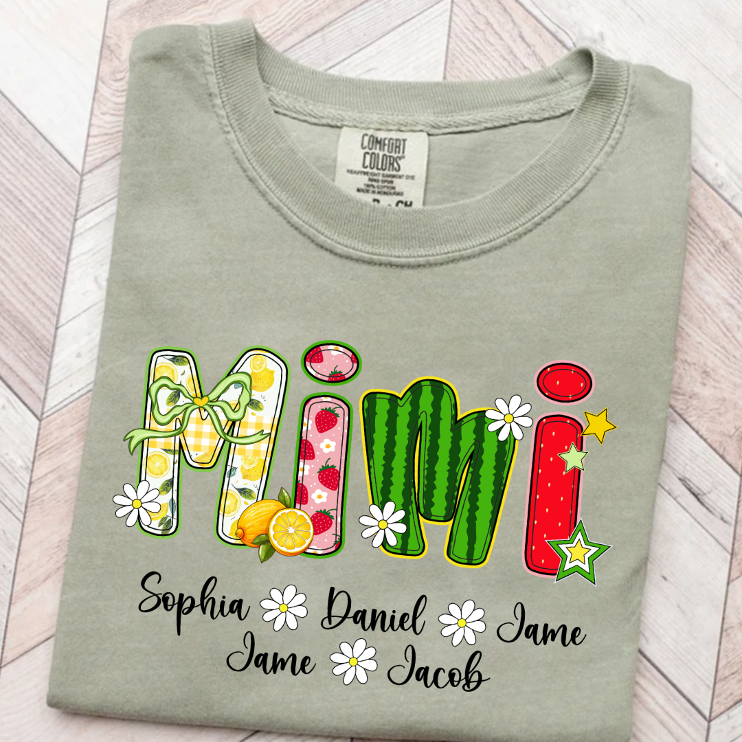 Summer Fruit Design Personalized Gift Mimi with Grandkids