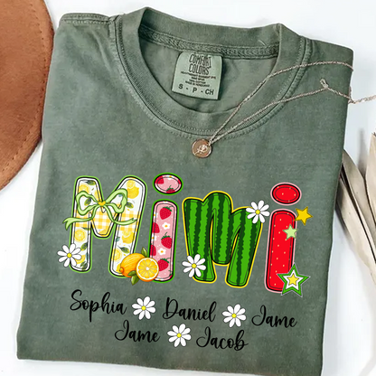 Summer Fruit Design Personalized Gift Mimi with Grandkids