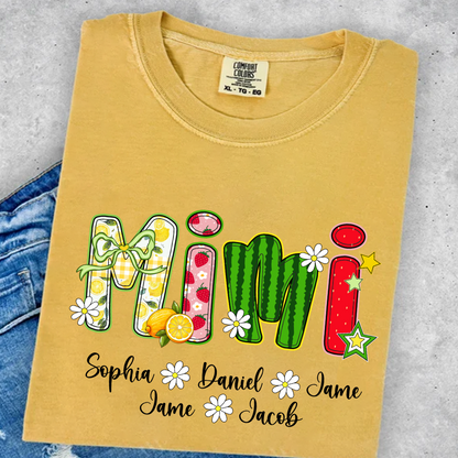 Summer Fruit Design Personalized Gift Mimi with Grandkids