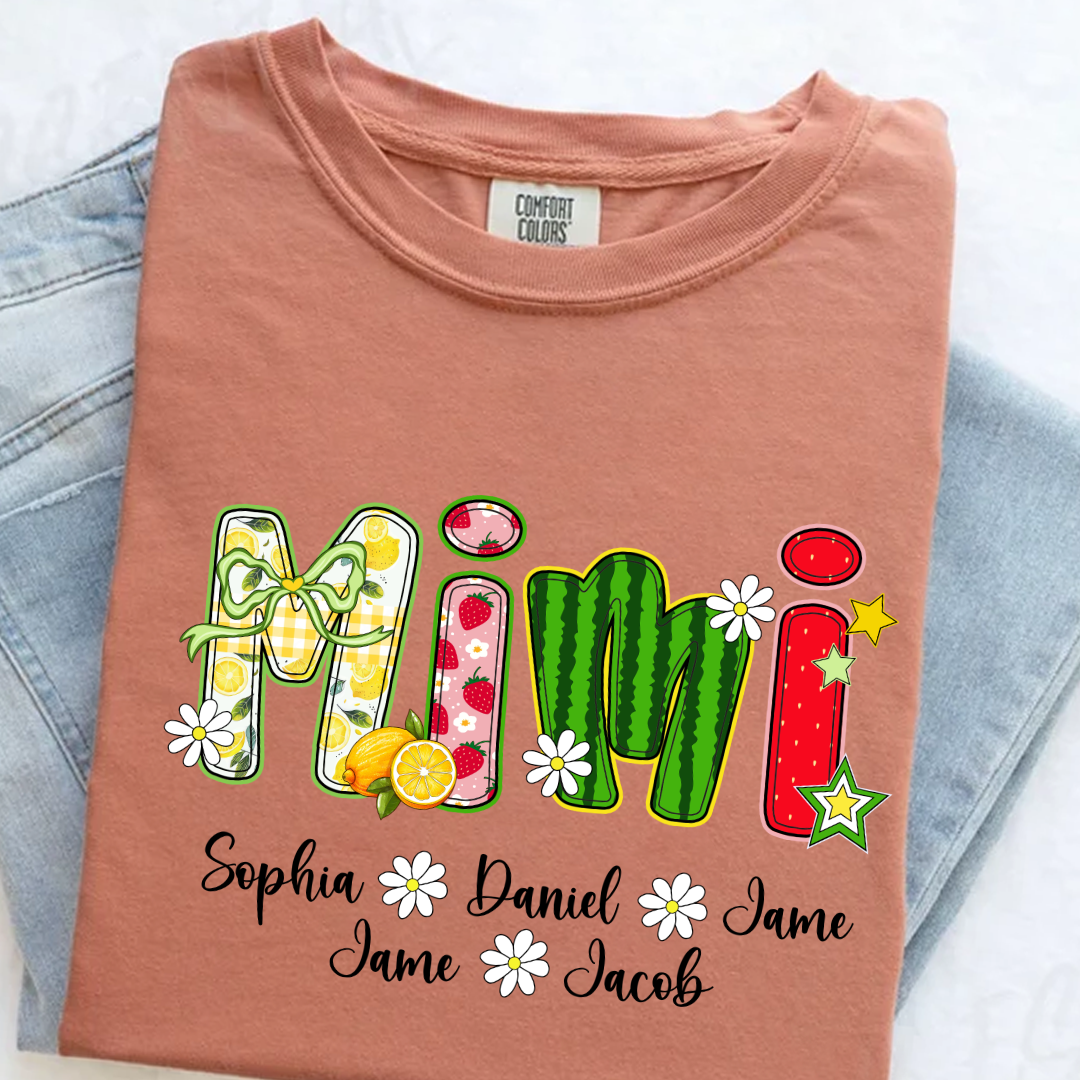 Summer Fruit Design Personalized Gift Mimi with Grandkids