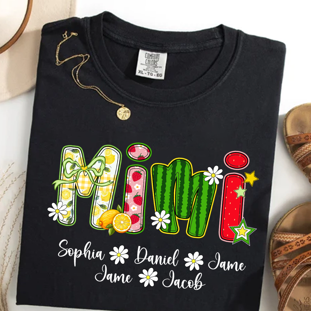 Summer Fruit Design Personalized Gift Mimi with Grandkids