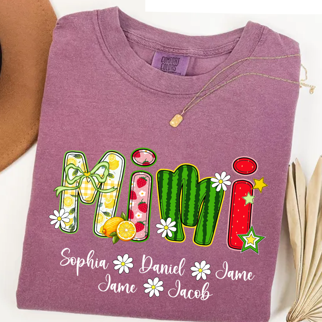 Summer Fruit Design Personalized Gift Mimi with Grandkids