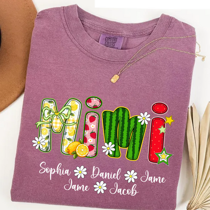 Summer Fruit Design Personalized Gift Mimi with Grandkids