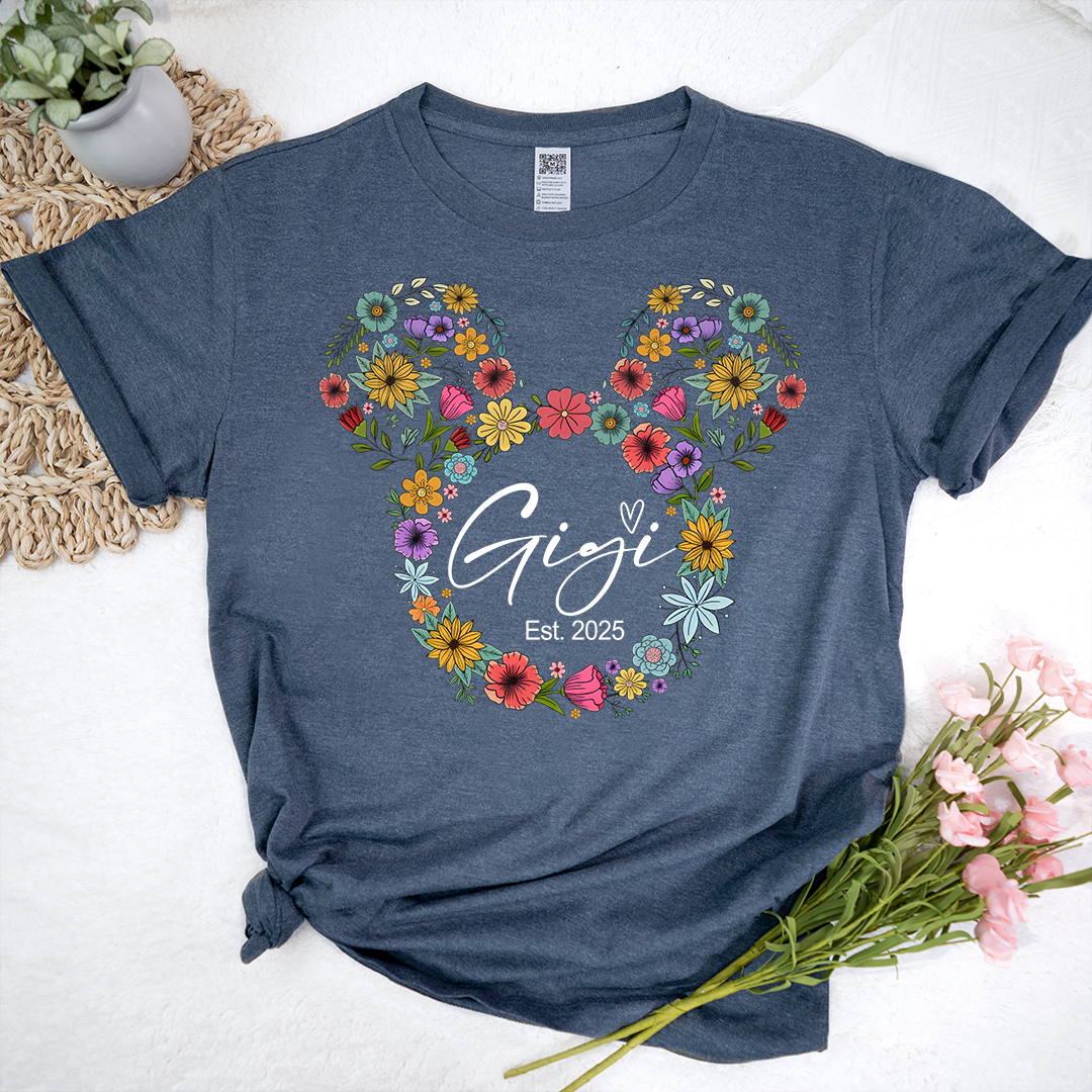 Test Custom Gigi Floral Mother's Day Gift Shirt