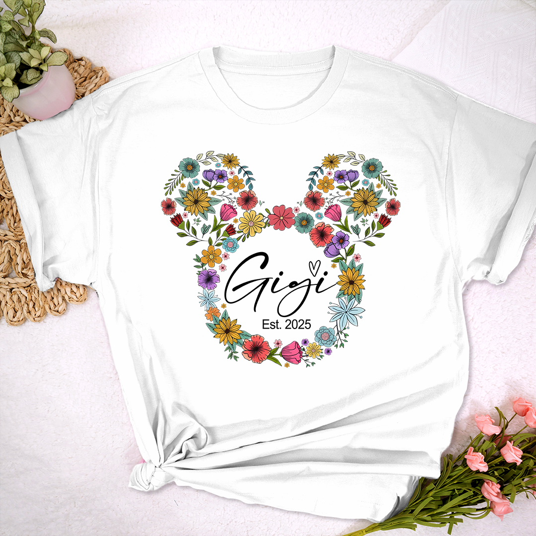Test Custom Gigi Floral Mother's Day Gift Shirt
