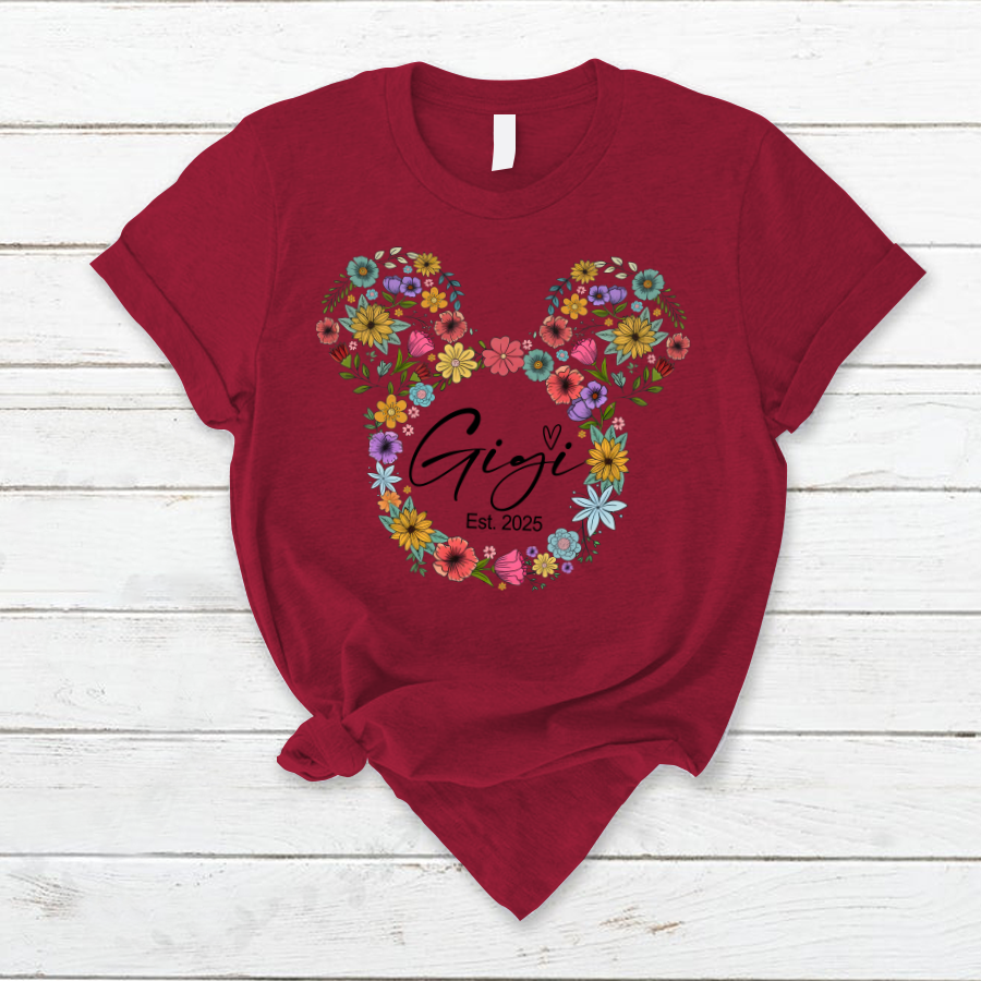Test Custom Gigi Floral Mother's Day Gift Shirt