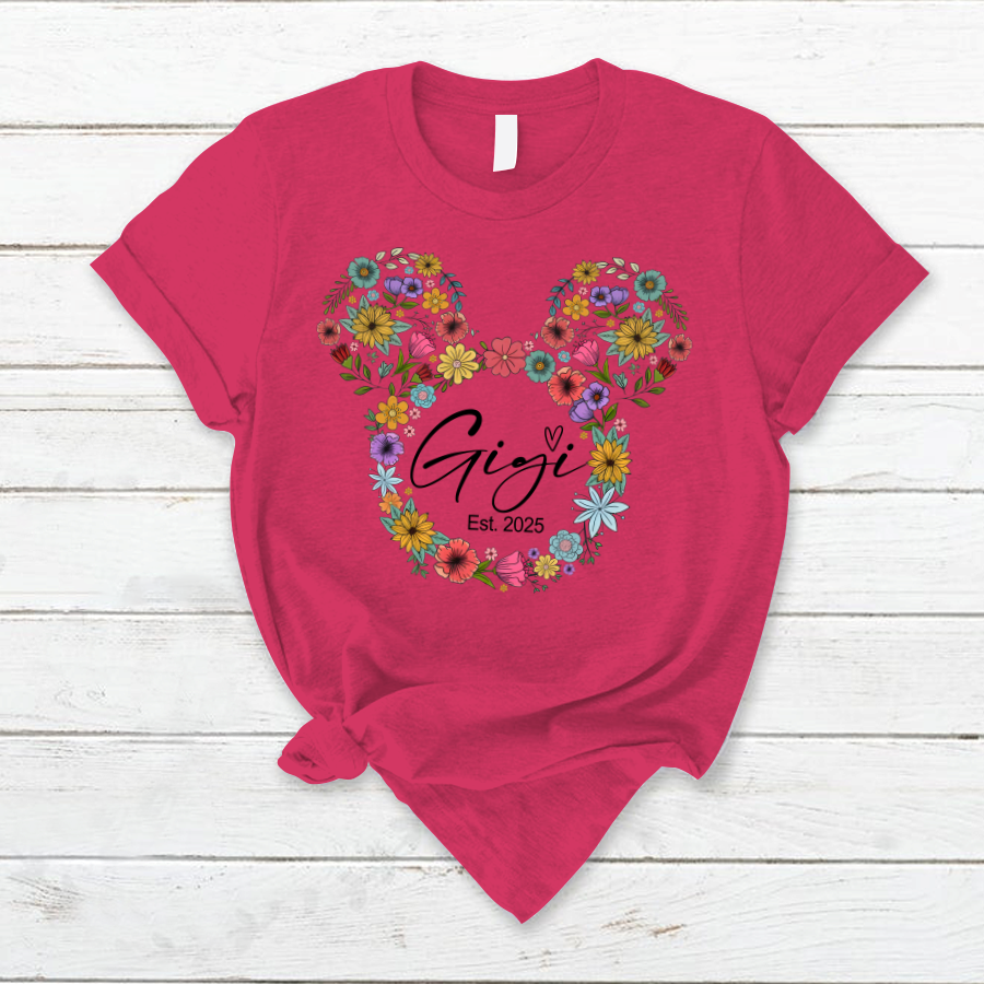 Test Custom Gigi Floral Mother's Day Gift Shirt