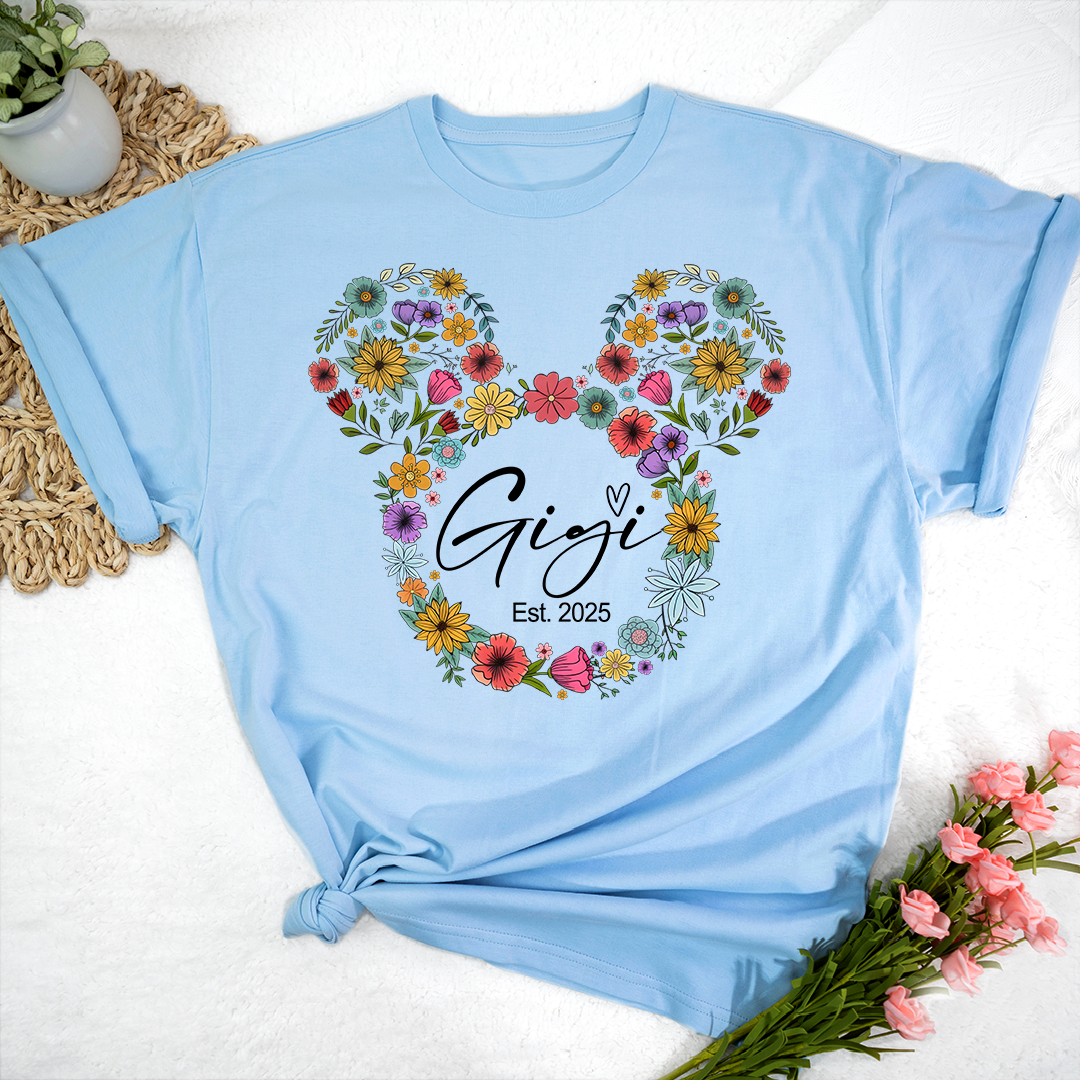Test Custom Gigi Floral Mother's Day Gift Shirt