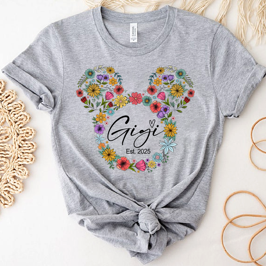 Test Custom Gigi Floral Mother's Day Gift Shirt