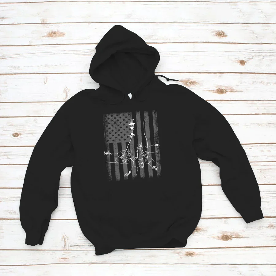 They Call Me Grandpa Hands Flag VTN221126 Hoodie