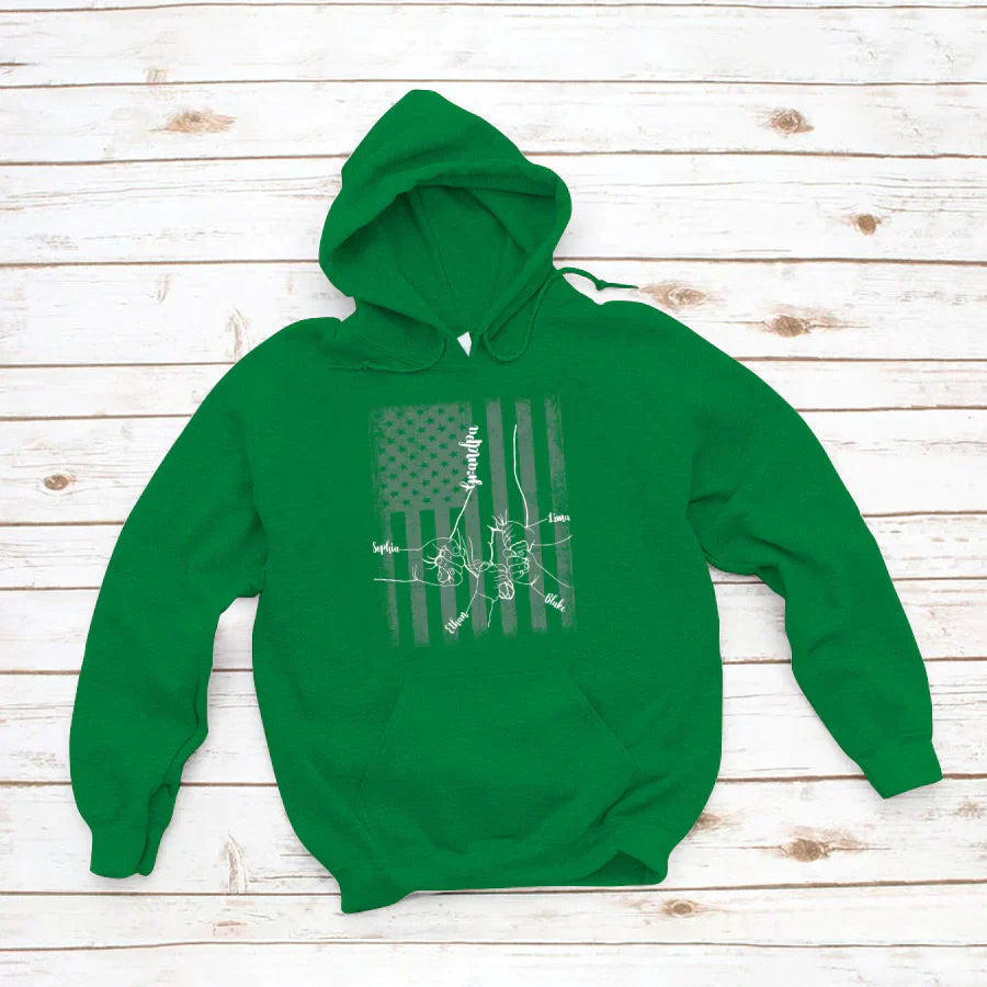 They Call Me Grandpa Hands Flag VTN221126 Hoodie