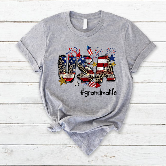 USA 4th of July  grandmalife CL01 T-Shirt