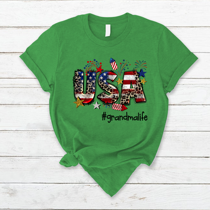 USA 4th of July  grandmalife CL01 T-Shirt