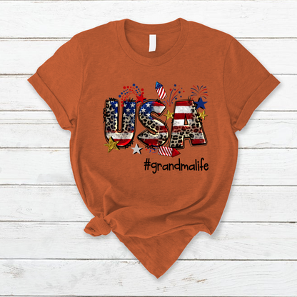 USA 4th of July  grandmalife CL01 T-Shirt