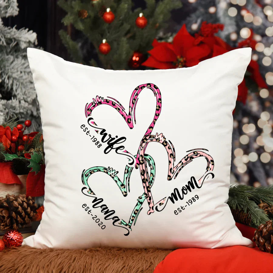 Wife Mom Nana Est Heart CTH01 Indoor Pillow