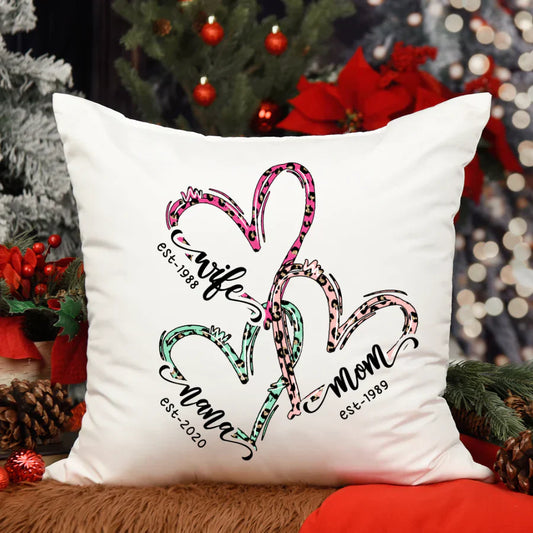 Wife Mom Nana Est Heart CTH01 Indoor Pillow