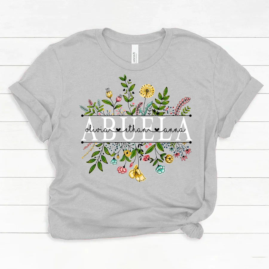 Wildflowers Abuela And Grandkids Classic Canvas