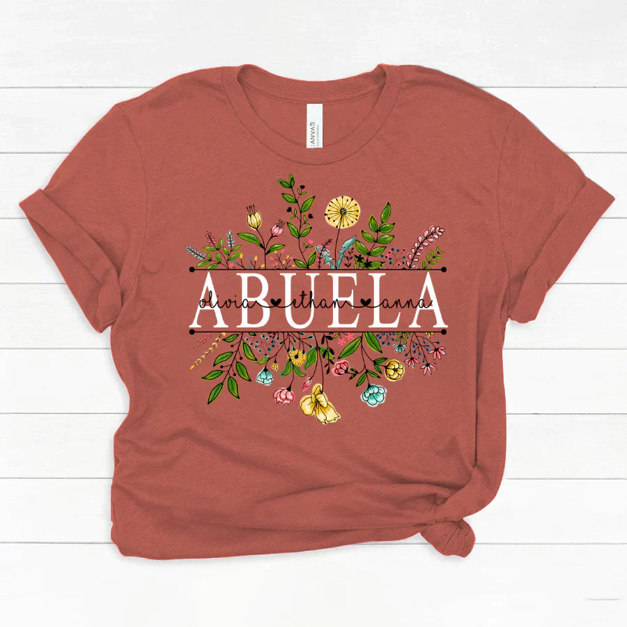 Wildflowers Abuela And Grandkids Classic Canvas