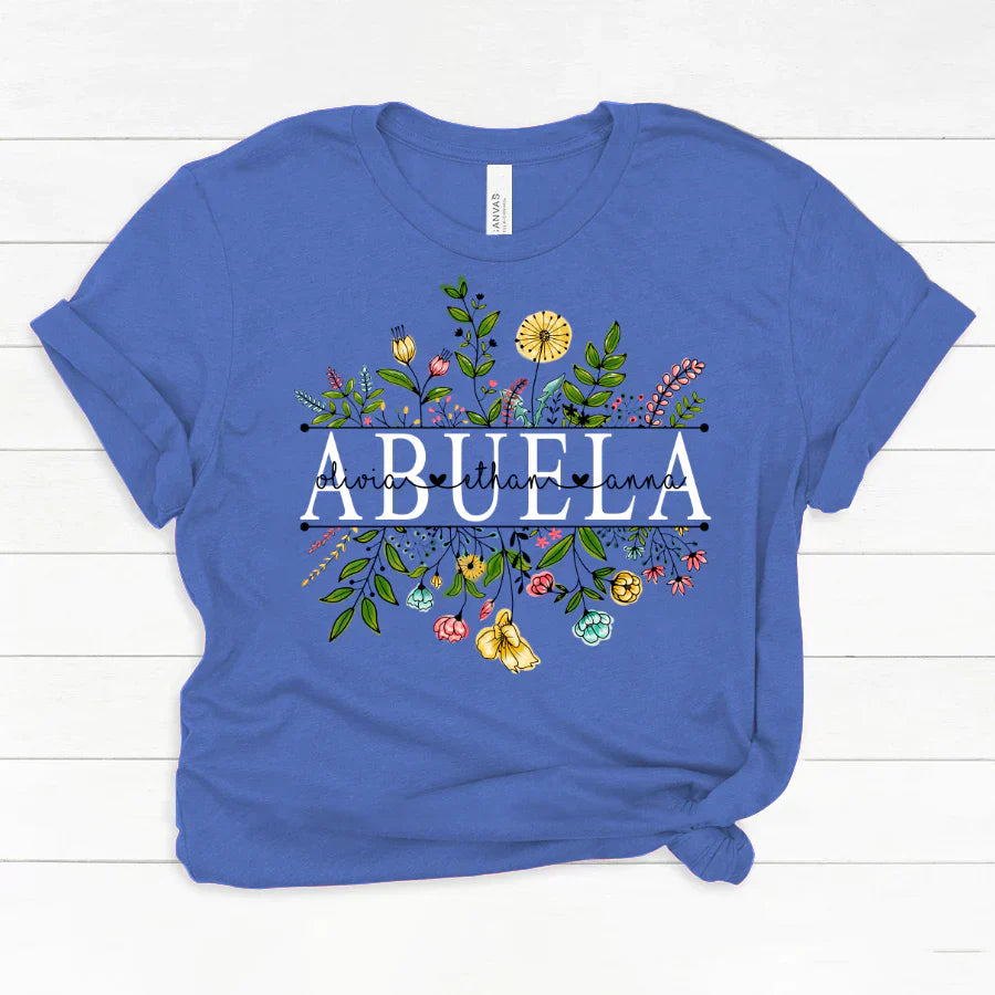 Wildflowers Abuela And Grandkids Classic Canvas
