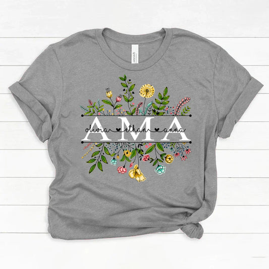 Wildflowers Ama And Grandkids Classic Canvas