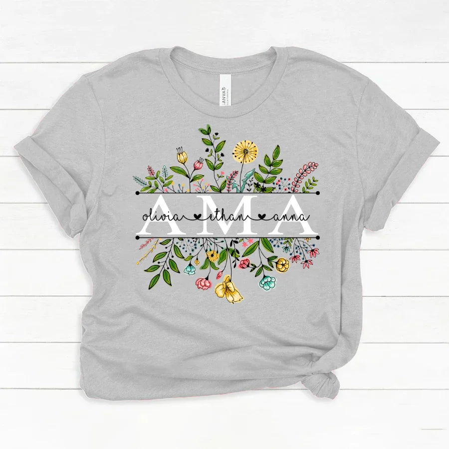 Wildflowers Ama And Grandkids Classic Canvas