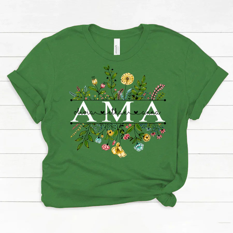 Wildflowers Ama And Grandkids Classic Canvas