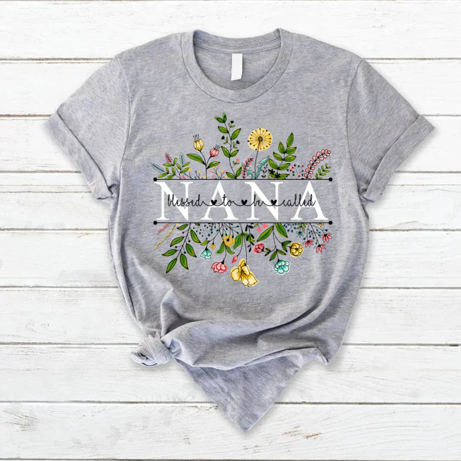 Wildflowers Blessed To Be Called Nana T-Shirt