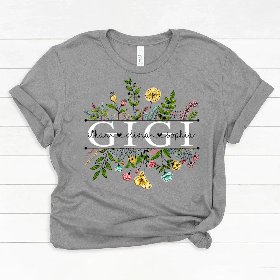 Wildflowers Gigi And Grandkids Classic Canvas